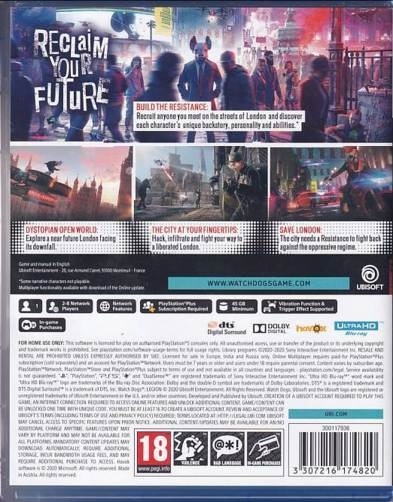 Watch Dogs - Legion - PS5 (A Grade) (Genbrug)